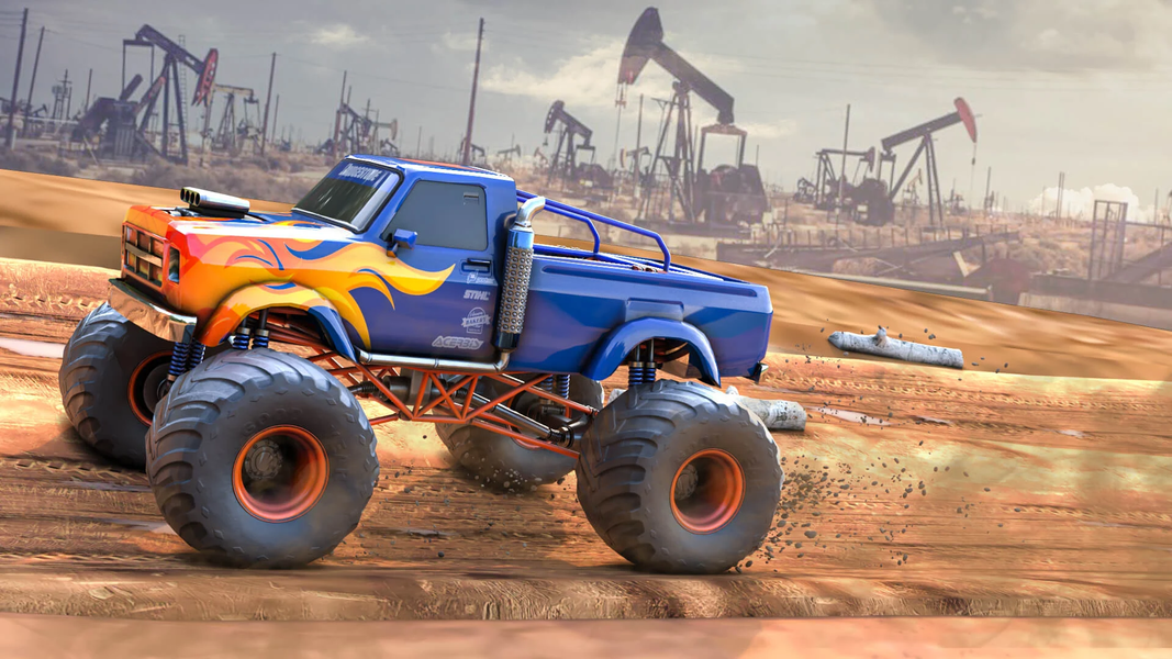 Kids Monster truck Race - عکس بازی موبایلی اندروید