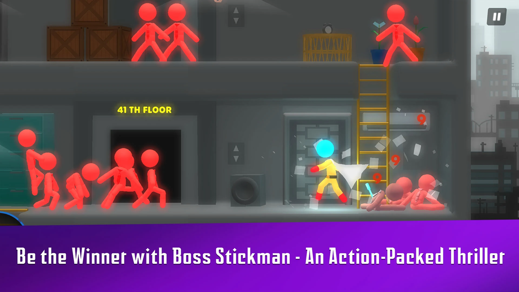 Boss Stickman - Gameplay image of android game