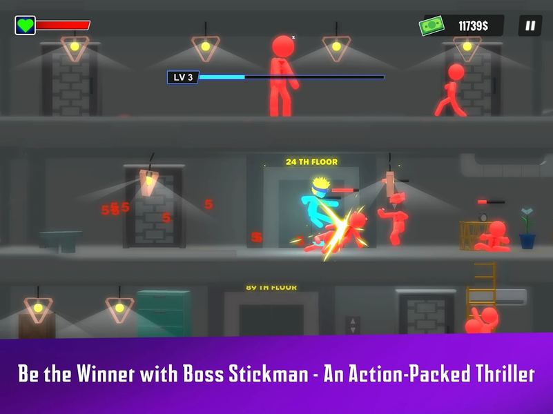 Boss Stick man - عکس بازی موبایلی اندروید