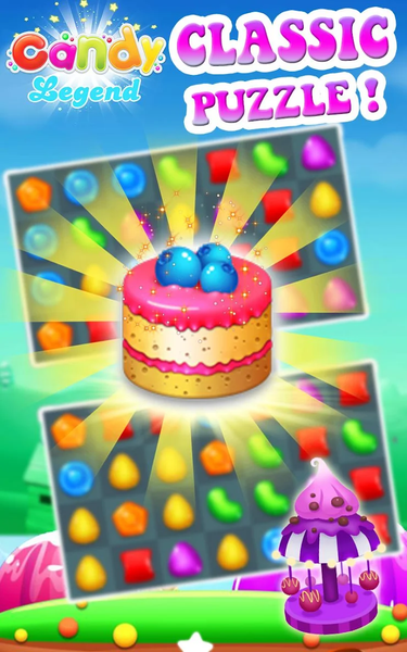 Candy Legend Match Three - Image screenshot of android app