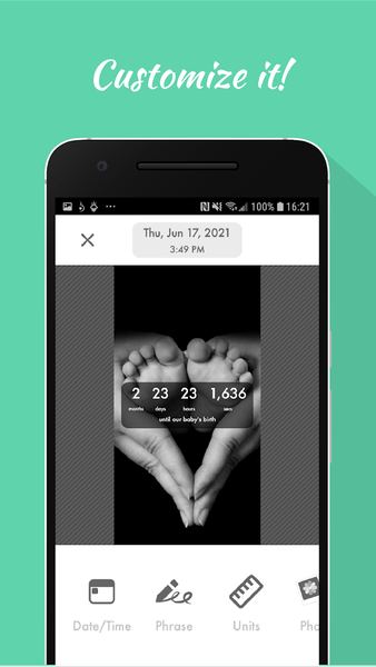 Baby Countdown Widget - عکس برنامه موبایلی اندروید