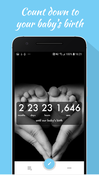 Baby Countdown Widget - عکس برنامه موبایلی اندروید