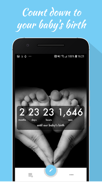 Baby Countdown Widget - Image screenshot of android app