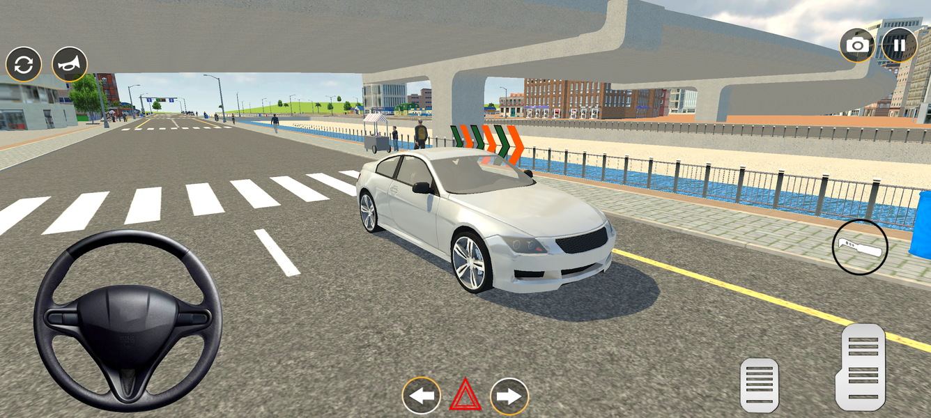 Car Driving 3D School Car Sim - Gameplay image of android game