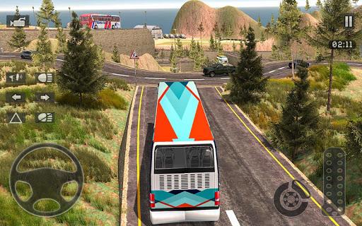 Mountain Driving Sim Bus Games - Gameplay image of android game
