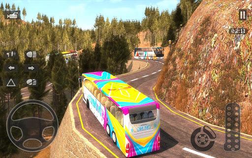Mountain Driving Sim Bus Games - Gameplay image of android game