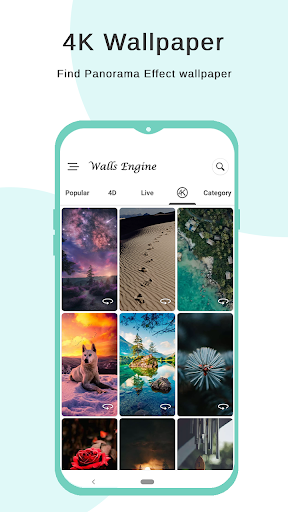 ۴K Wallpaper - HD Backgrounds - عکس برنامه موبایلی اندروید