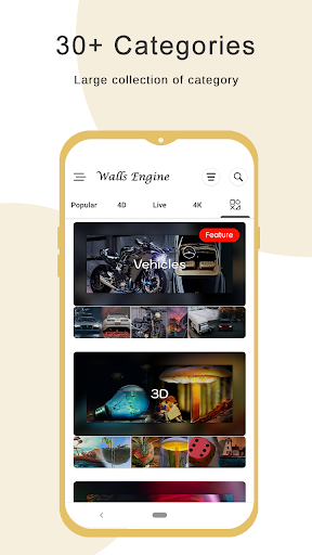 ۴K Wallpaper - HD Backgrounds - عکس برنامه موبایلی اندروید