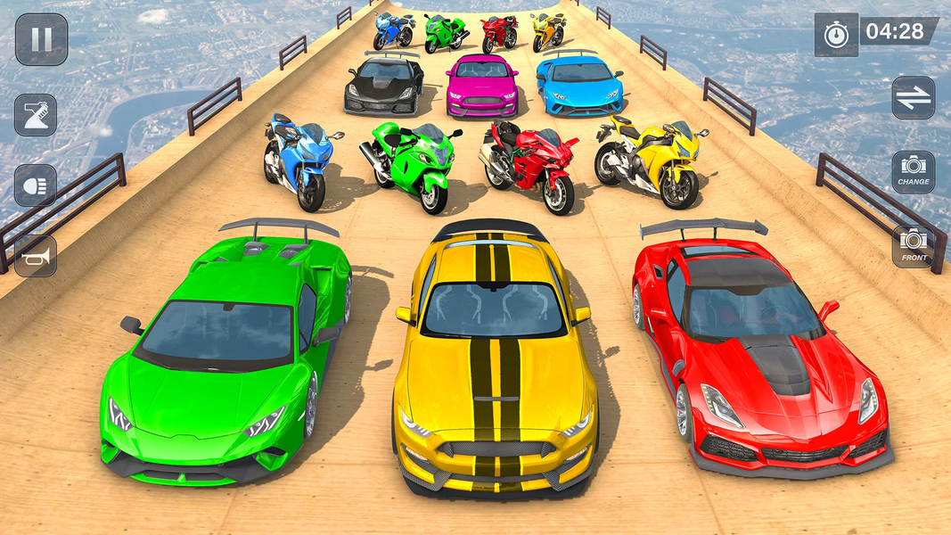 Mega Ramp Superhero Car Game - Gameplay image of android game