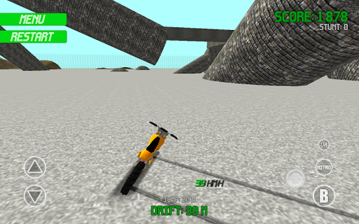 Motocross Motorbike Simulator Offroad - Gameplay image of android game