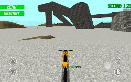 Motocross Motorbike Simulator Offroad - Gameplay image of android game