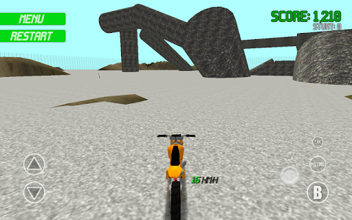 Motocross Motorbike Simulator Offroad - Gameplay image of android game