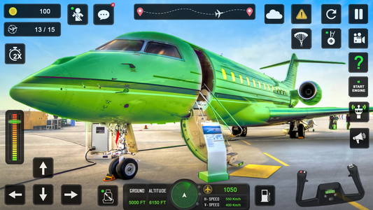 Open World City Airplane Flying Pilot 3D: Flight Simulator Plane  Games::Appstore for Android