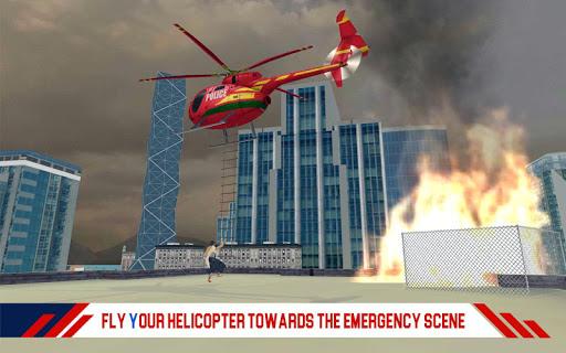 Police Aviation Helicopter Rescue - Gameplay image of android game