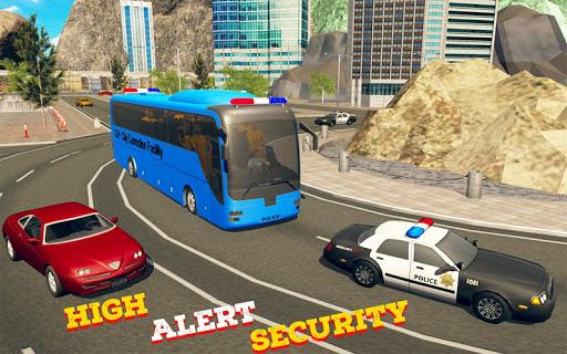 Police City Coach Bus Simulator 2019 - Gameplay image of android game