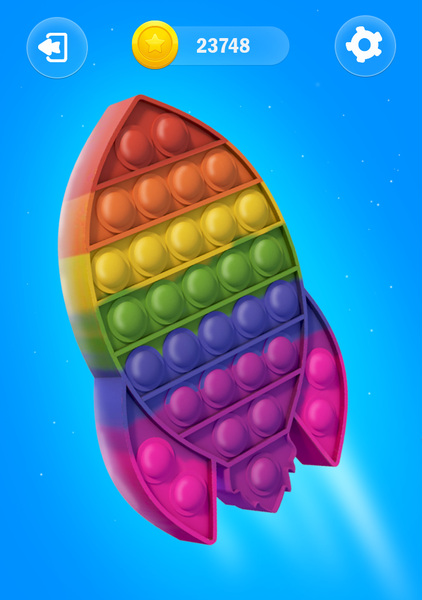 Rainbow Popit Fever Fidget Toy - Gameplay image of android game