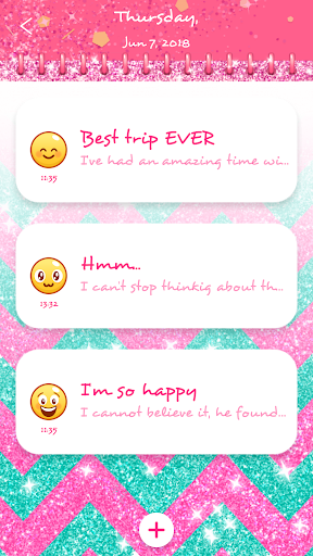 Pink Glitter Secret Diary - Image screenshot of android app