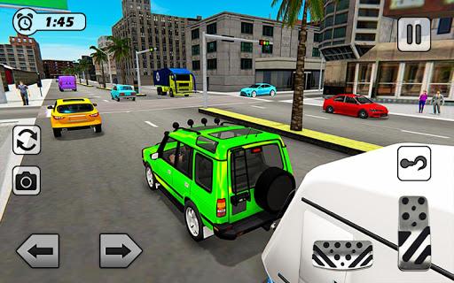 Caravan Driving Beach Resort: Drive RV Camper Van - Gameplay image of android game
