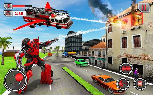 Fire Truck Games: Robot Games - Gameplay image of android game