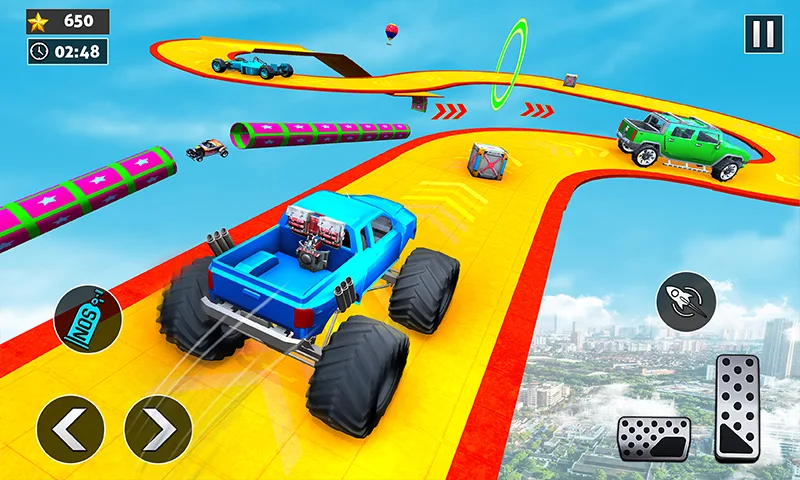 Mega Ramps Car Stunts Driver - Gameplay image of android game