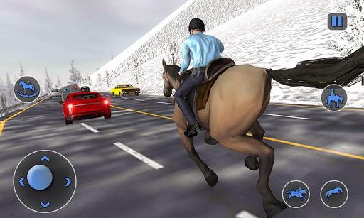 Mounted Horse Cop Chase Arrest - Gameplay image of android game