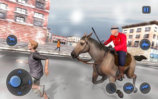 Mounted Horse Cop Chase Arrest - Gameplay image of android game