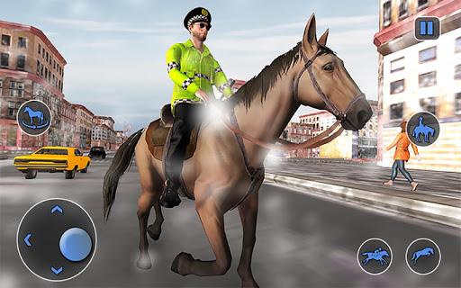 Mounted Horse Cop Chase Arrest - Gameplay image of android game
