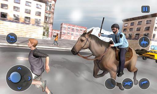 Mounted Horse Cop Chase Arrest - Gameplay image of android game