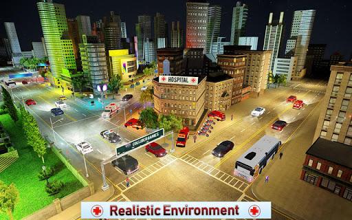 Bike Rescue Driver Ambulance Game - Gameplay image of android game