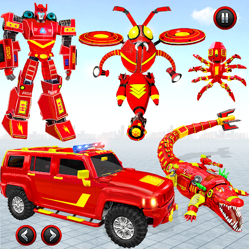Flying Bee Robot Car Transform - Image screenshot of android app
