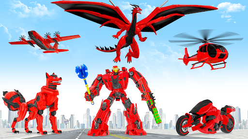 Fox Robot Transform Bike Game - Image screenshot of android app