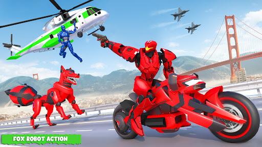 Fox Robot Transform Bike Game - Image screenshot of android app