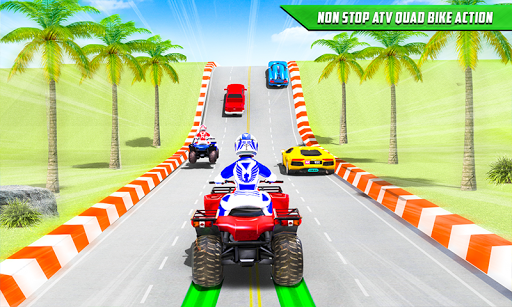 ATV Quad Bike Traffic Racing - Gameplay image of android game