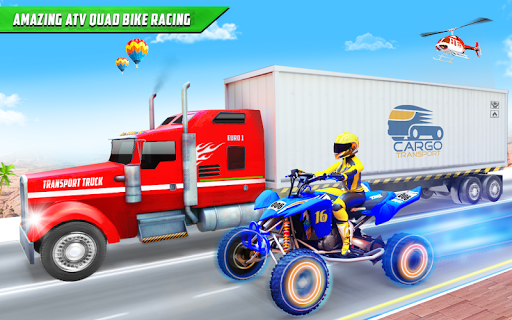 ATV Quad Bike Traffic Racing - Gameplay image of android game