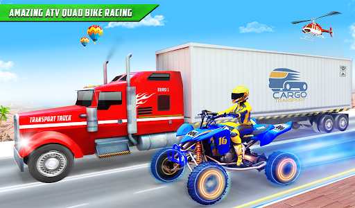 ATV Quad Bike Traffic Racing - Gameplay image of android game