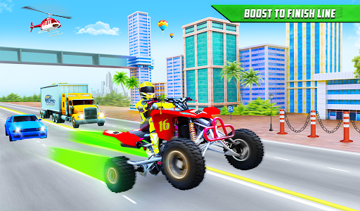 ATV Quad Bike Traffic Racing - Gameplay image of android game