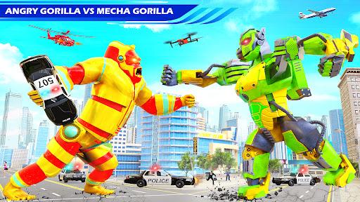 Gorilla Robot Bus Robot Car - Gameplay image of android game