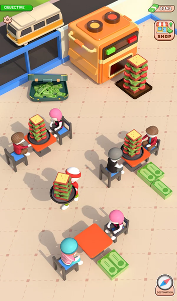 Sandwich Ready : Idle Game - Gameplay image of android game