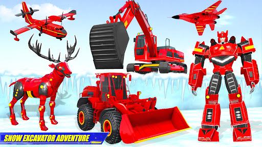 Snow Excavator Robot Car Games - عکس بازی موبایلی اندروید
