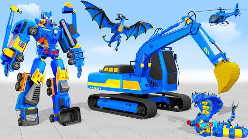 Snow Excavator Robot Car Games - عکس بازی موبایلی اندروید