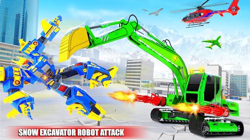 Snow Excavator Robot Car Games - عکس بازی موبایلی اندروید