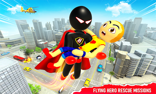 Stickman Speed Hero Superhero - Gameplay image of android game