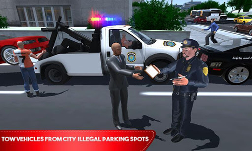 Tow Truck Driving Simulator 3D - Gameplay image of android game