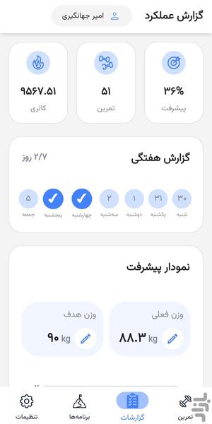 چارسِت | دستیار بدنسازی - عکس برنامه موبایلی اندروید