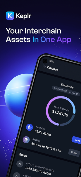 Keplr Wallet - Image screenshot of android app