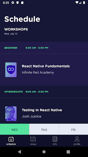 دانلود برنامه Chain React Conf اندروید | بازار