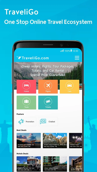 TraveliGo: Flight Hotel & Deal - عکس برنامه موبایلی اندروید