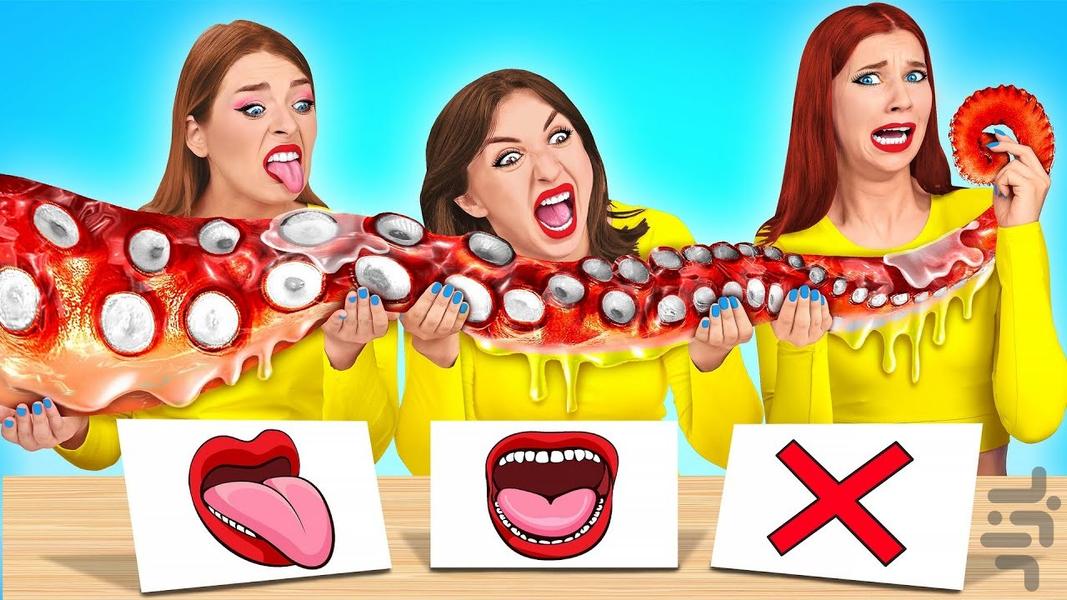 چالش خنده دار رقابت غذایی (بدون نت) - Image screenshot of android app