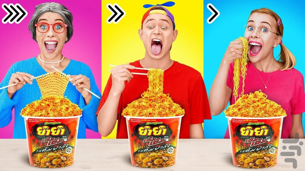 چالش خنده دار غذایی جدید (بدون نت) - Image screenshot of android app