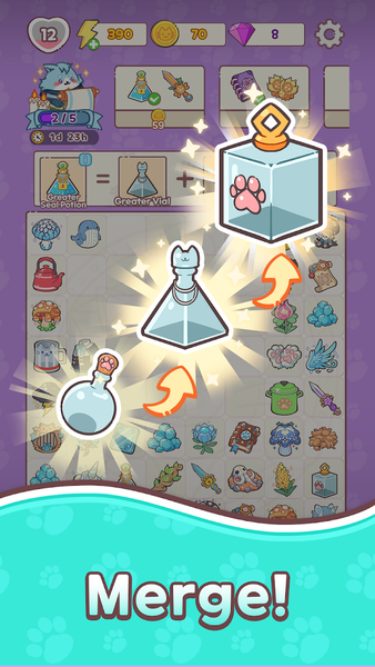Alcatmist - Cat Merge Tycoon - عکس بازی موبایلی اندروید